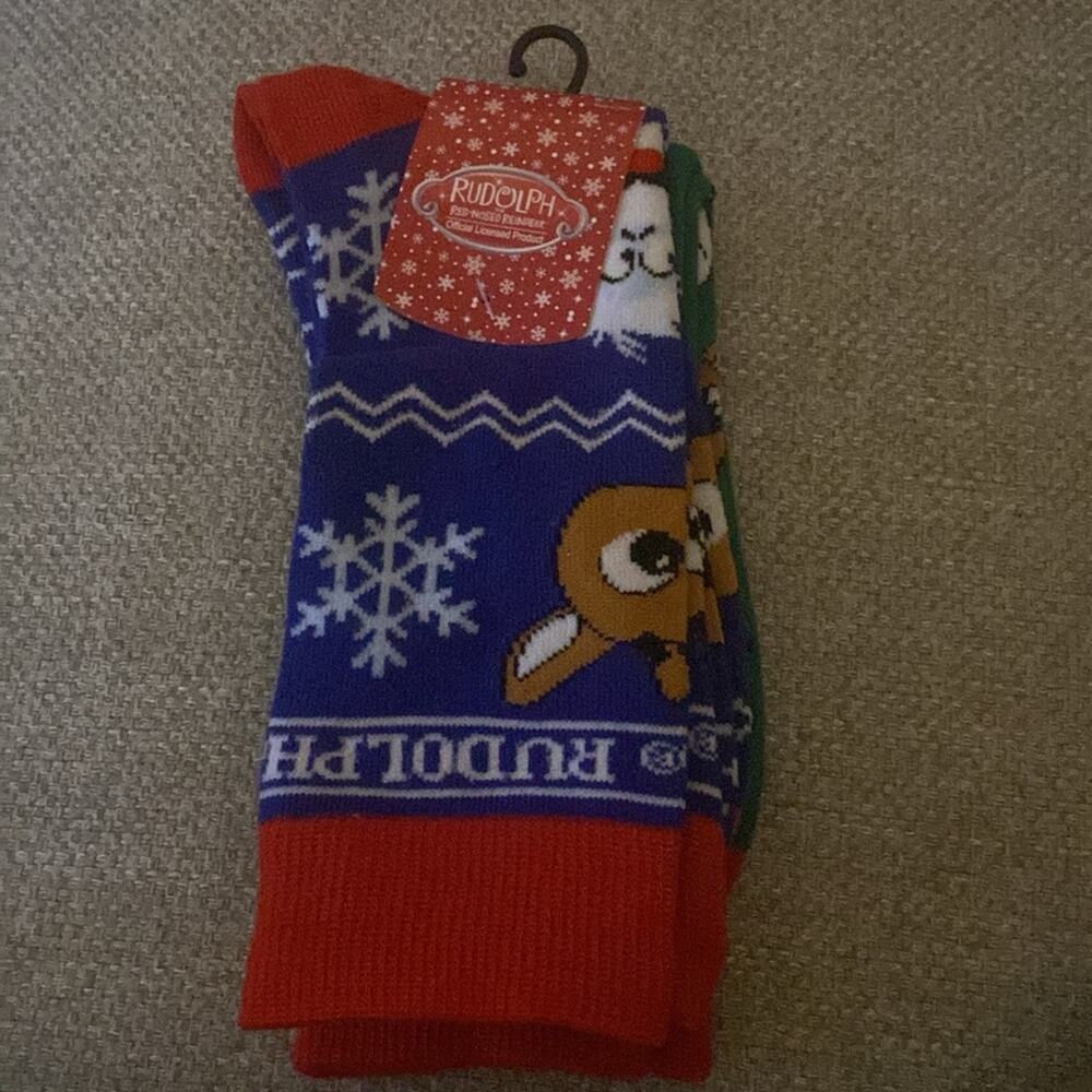 Bioworld Rudolph Crew two pack socks - Picture 4 of 7